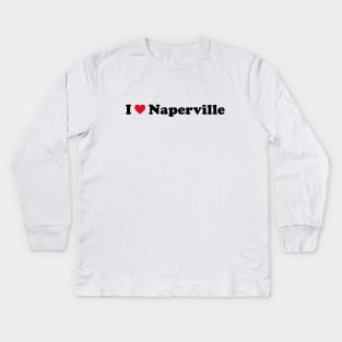 I Love Naperville Kids Long Sleeve T-Shirt